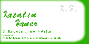 katalin haner business card